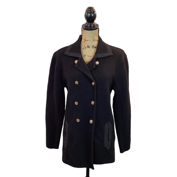 Carlisle/Sport Jackets & Blazers - VTG Carlisle Sport Wool Double Breasted Blazer Black.